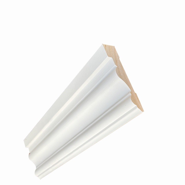 Flexible baseboard timber skirting board